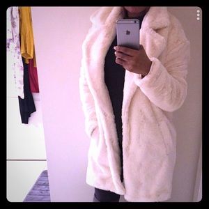Faux fur coat!